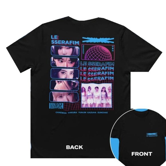 Gildan Other - LE SSERAFIM FEARNOT GRAPHIC KPOP T-SHIRT 2 sided